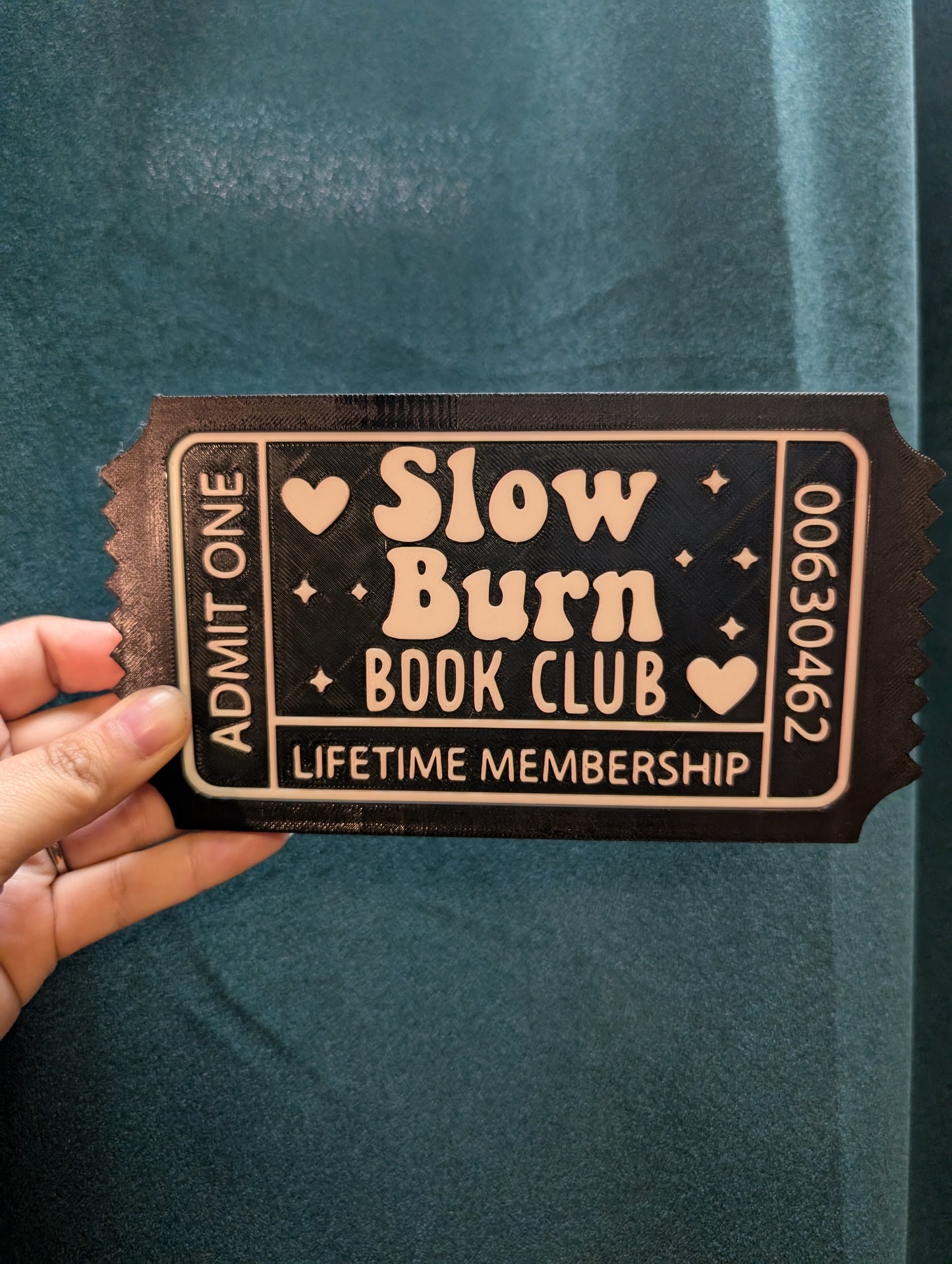 Bookish Shelf Sign Ticket