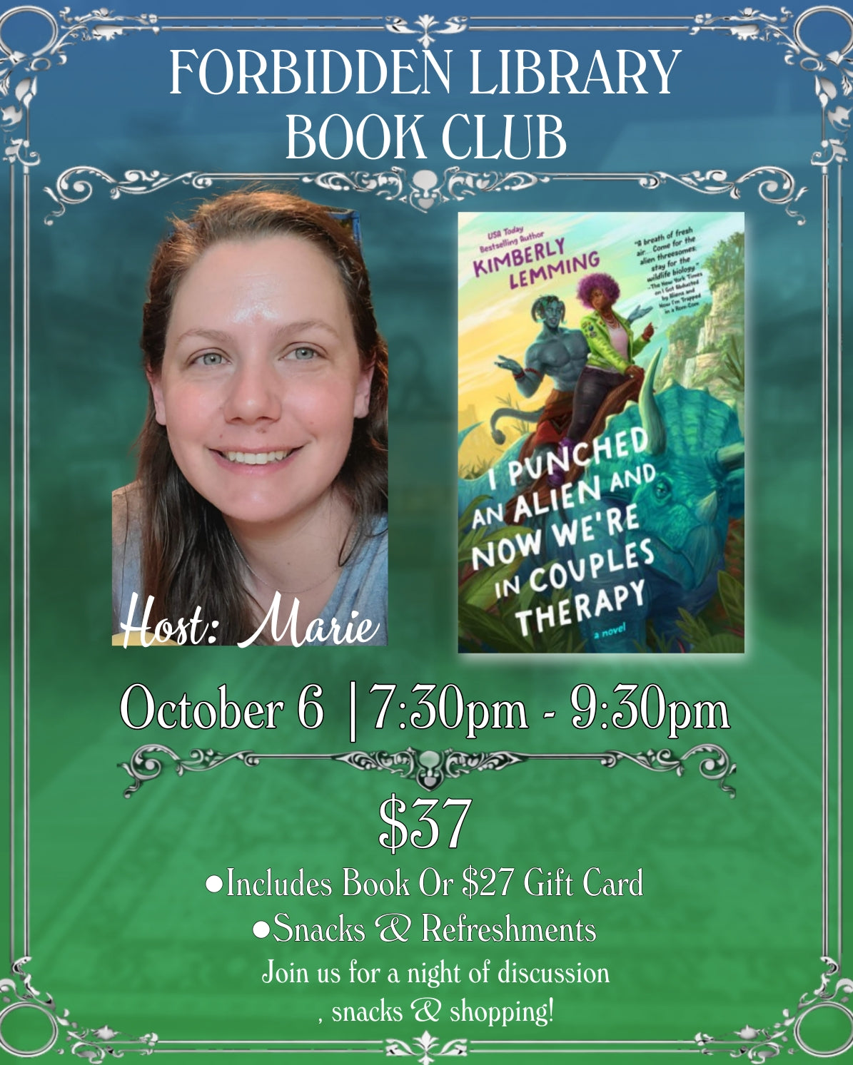 Book Club (I Punched An Alien And Now We’re Going To Couples Therapy)