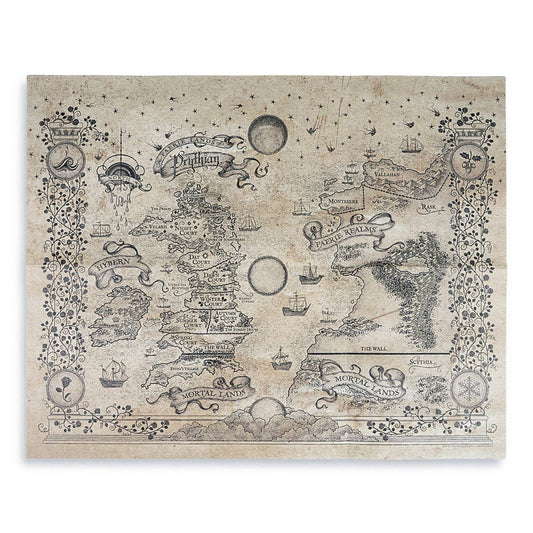 A Court of Thorns and Roses: Prythian World Map (16'' x 20'')