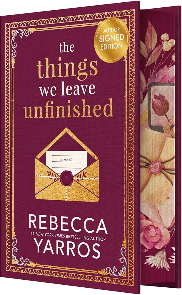 The Things We Leave Unfinished (Signed) cover image