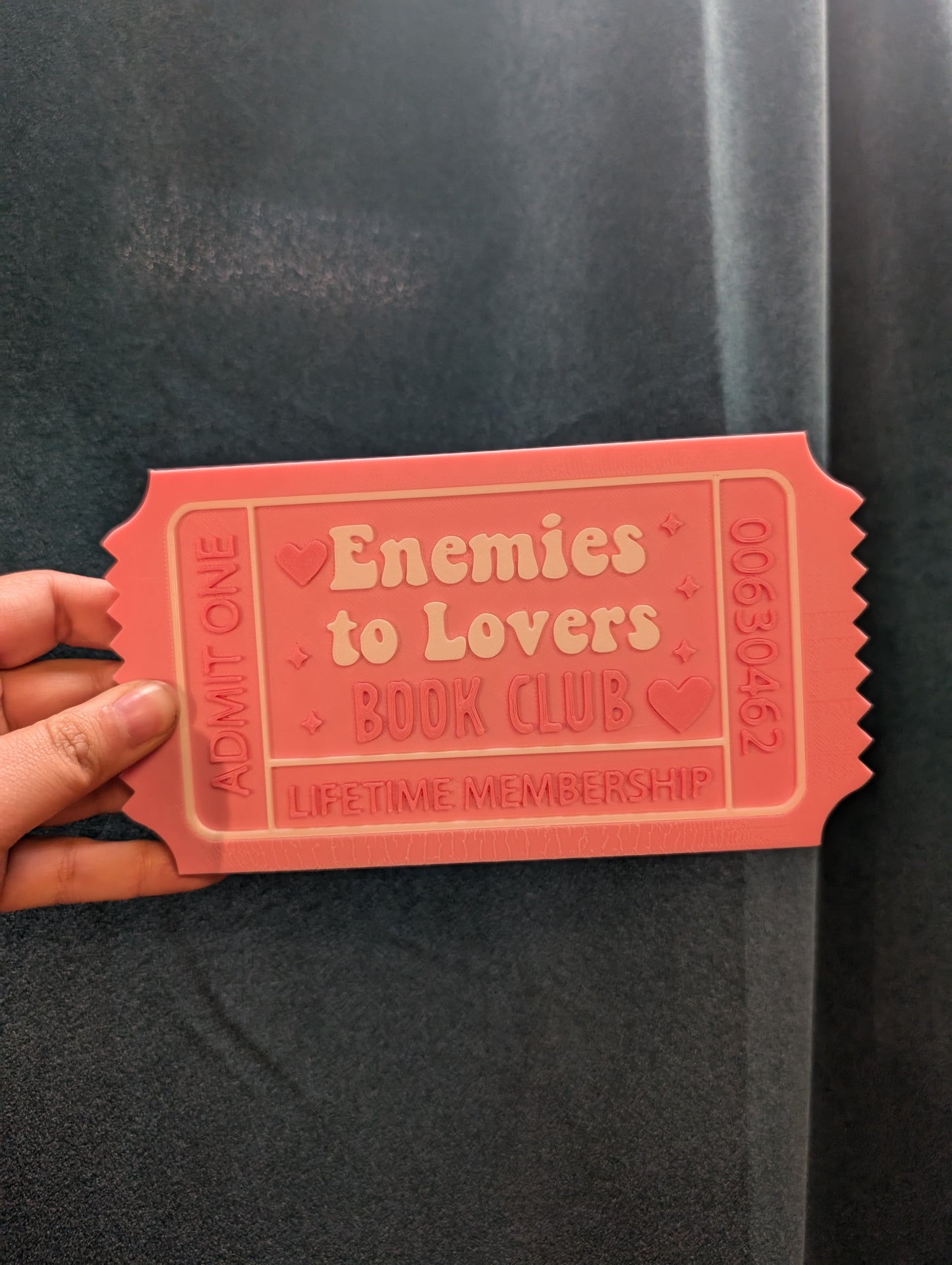 Bookish Shelf Sign Ticket