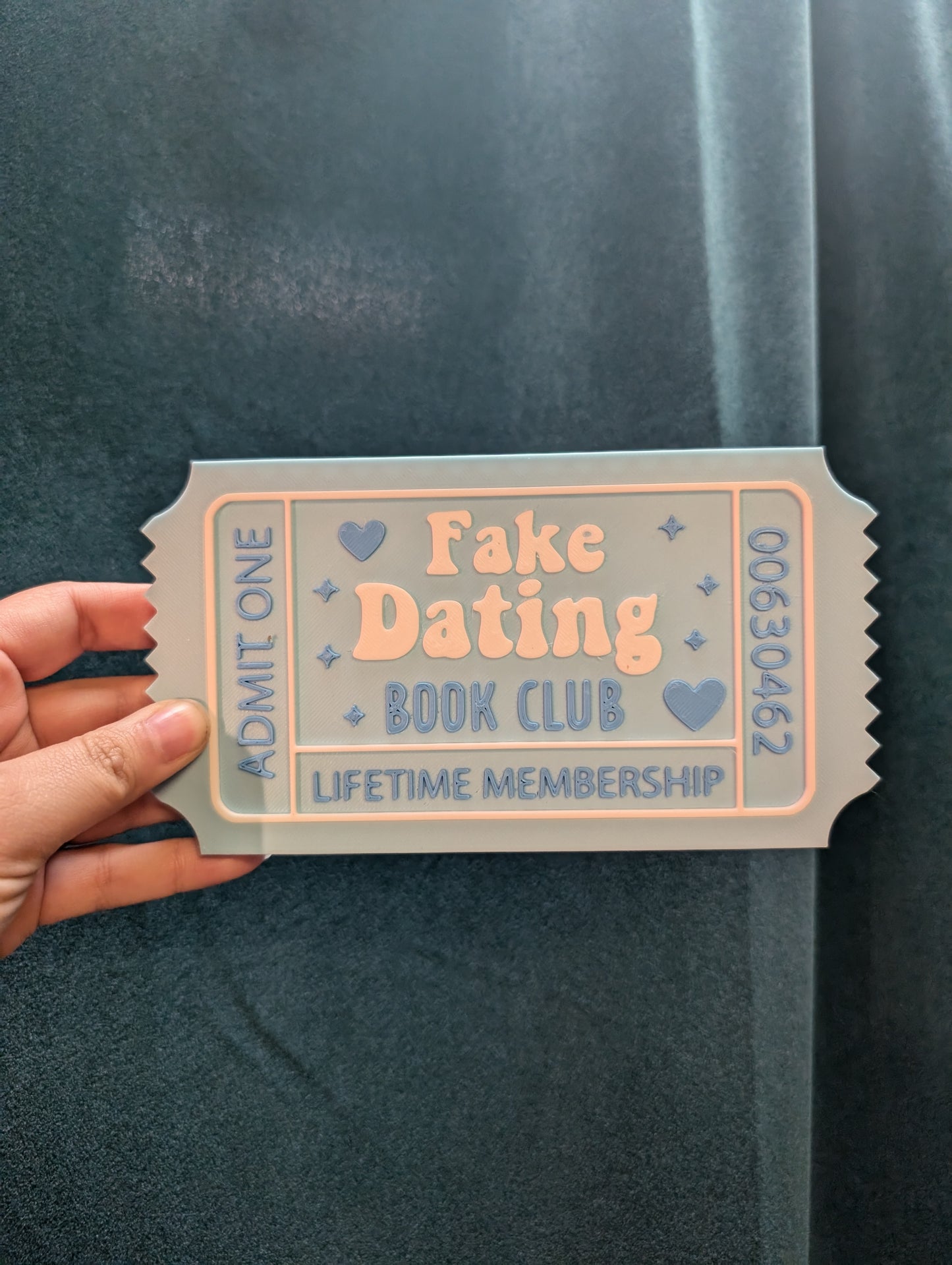 Bookish Shelf Sign Ticket