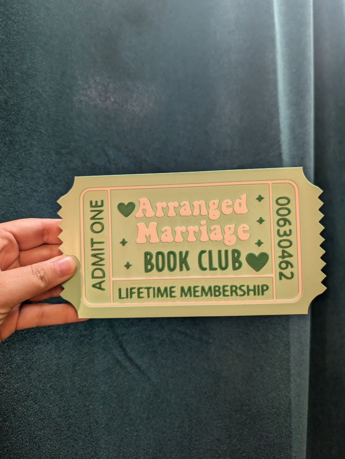 Bookish Shelf Sign Ticket