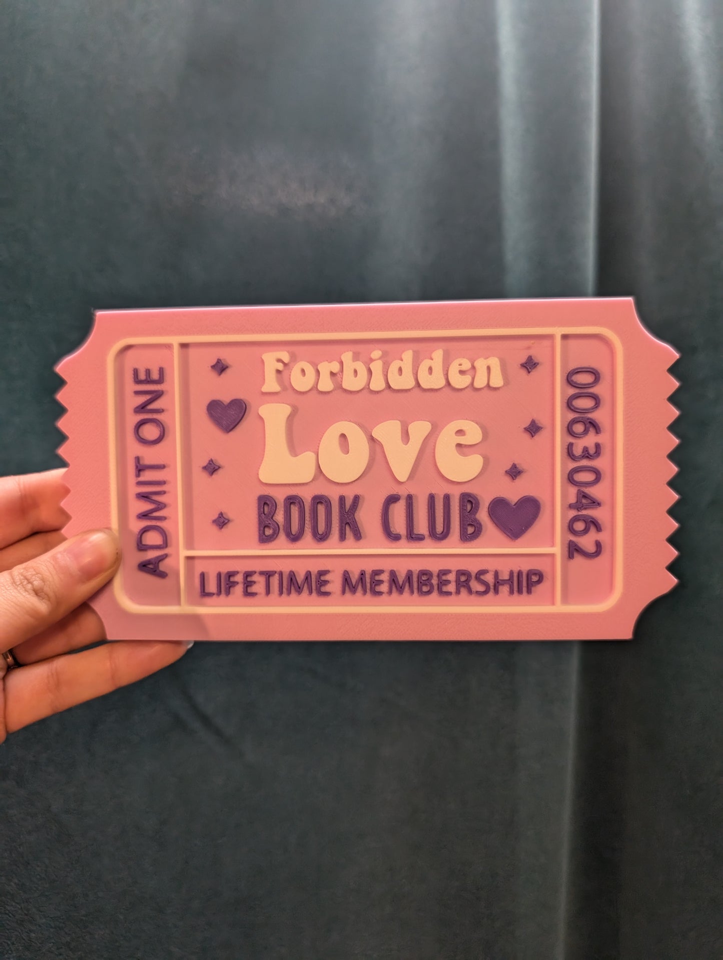Bookish Shelf Sign Ticket