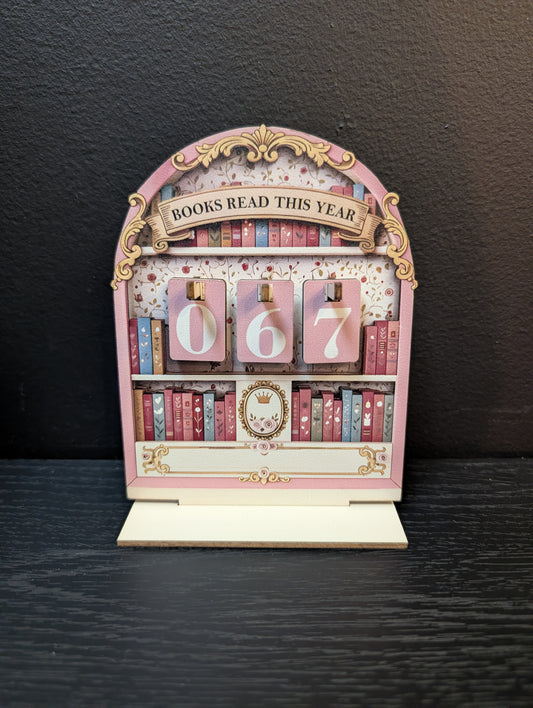 Wooden Reading Tracker