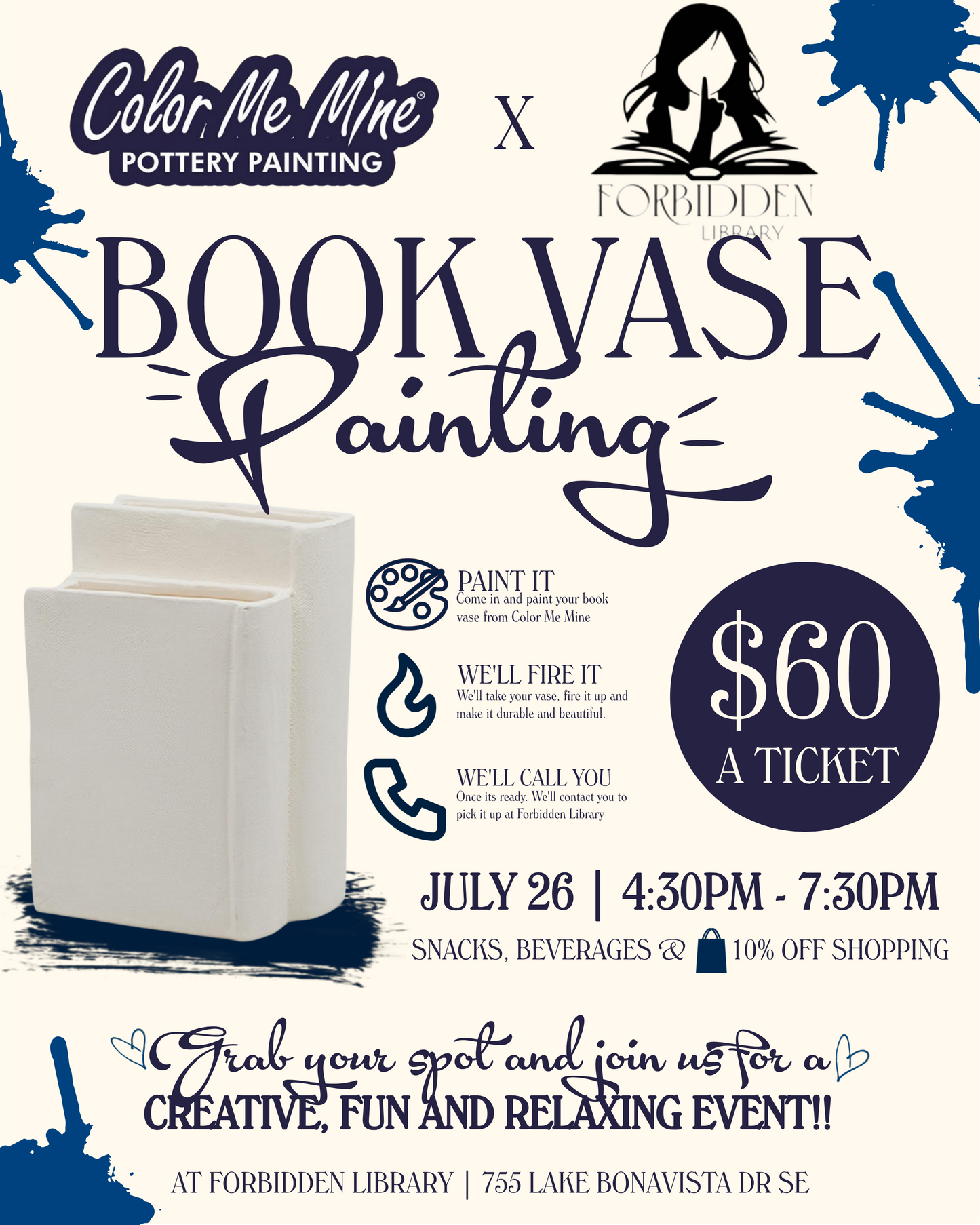 Book Vase Painting