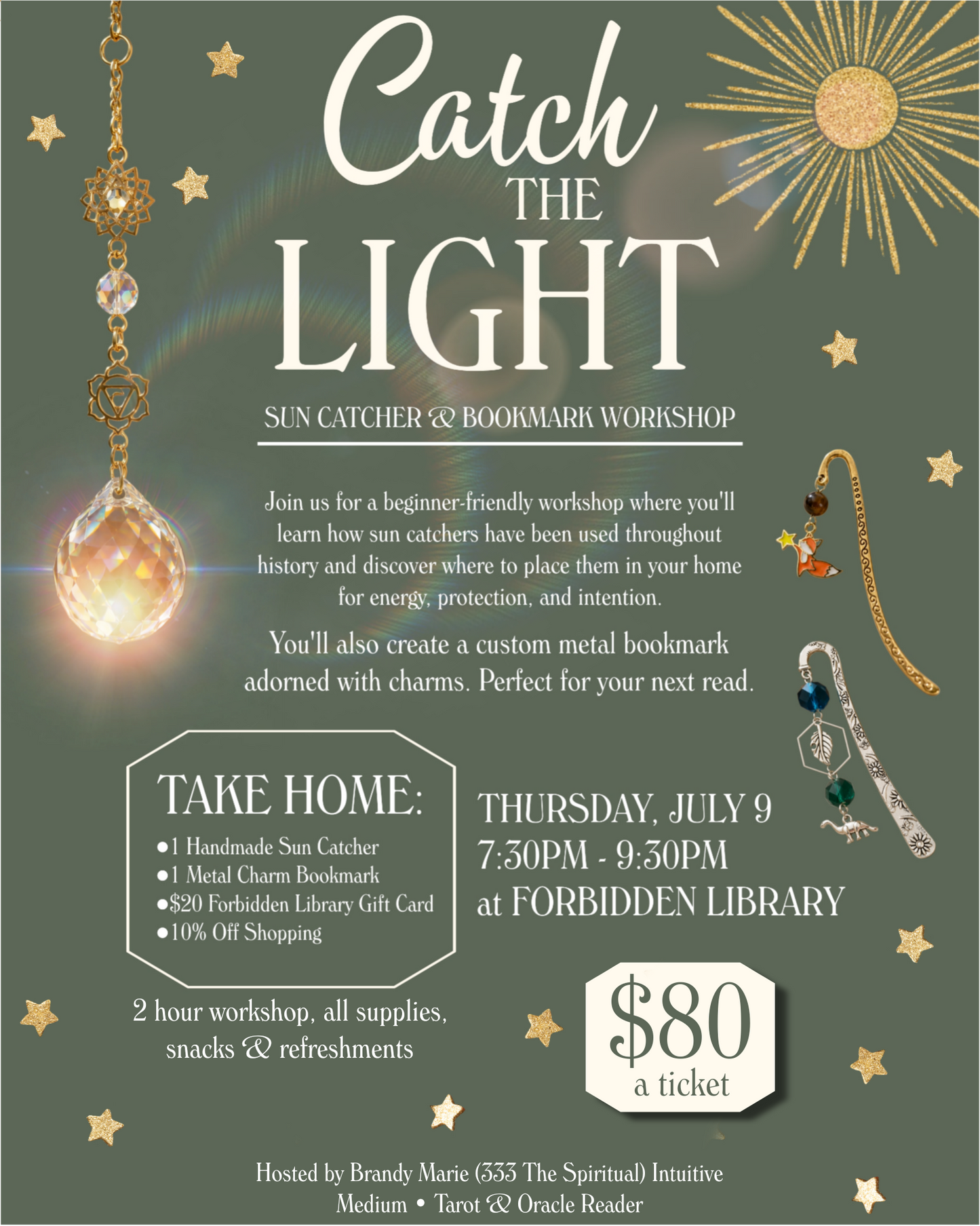 Catch The Light (Sun Catcher & Bookmark Workshop)
