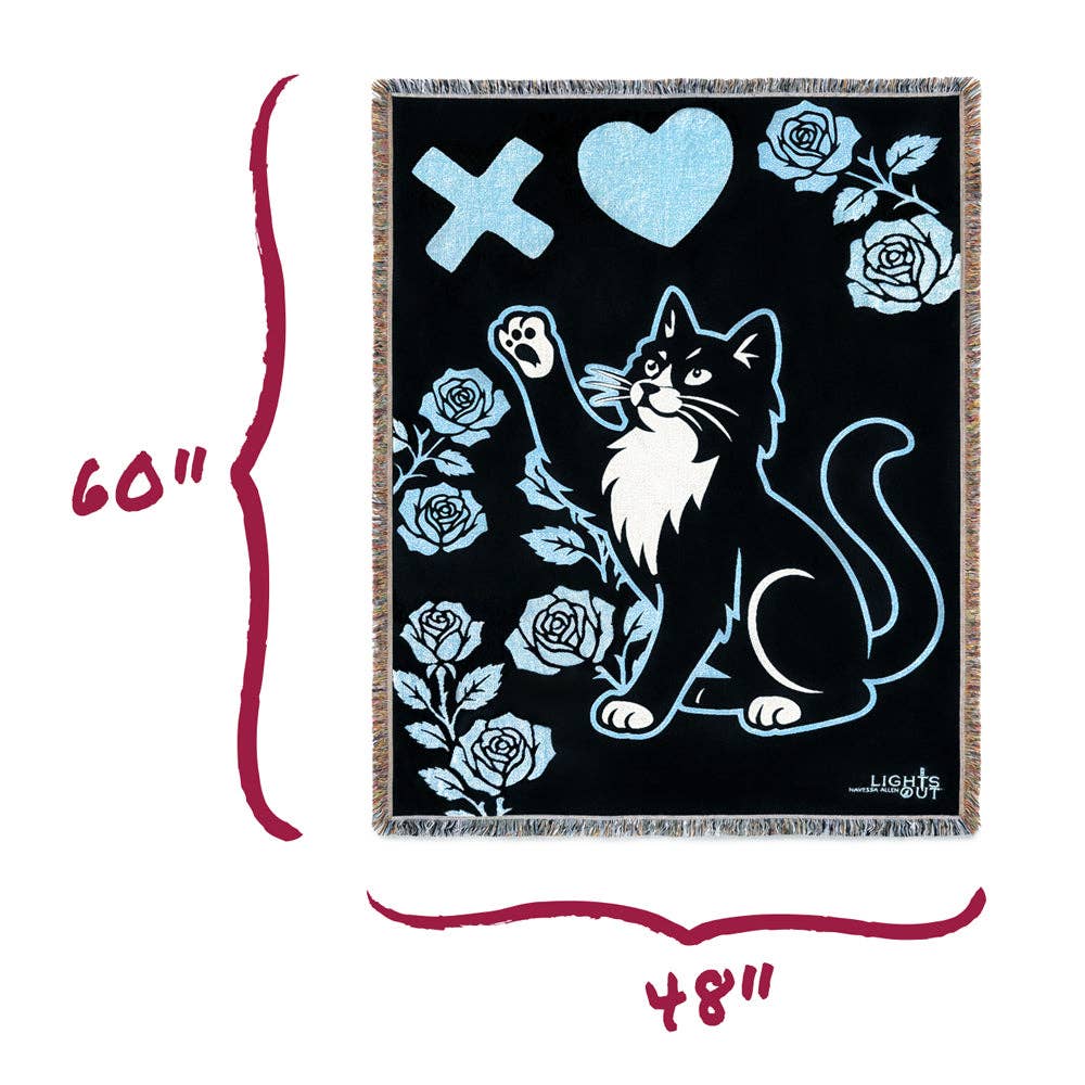Lights Out: Fred Approved Woven Throw Blanket (48'' x 60'')