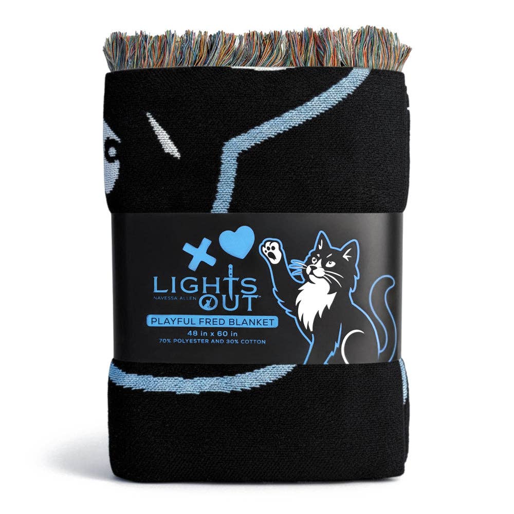 Lights Out: Fred Approved Woven Throw Blanket (48'' x 60'')