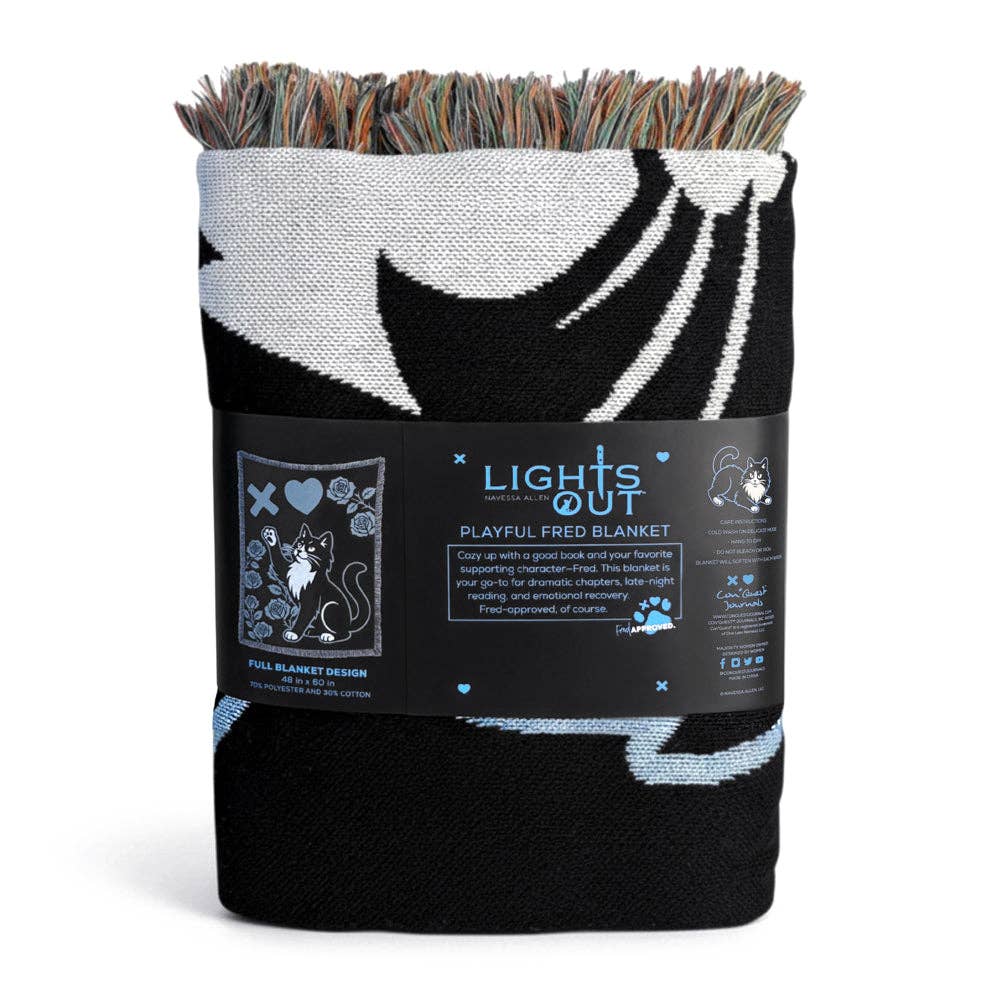 Lights Out: Fred Approved Woven Throw Blanket (48'' x 60'')